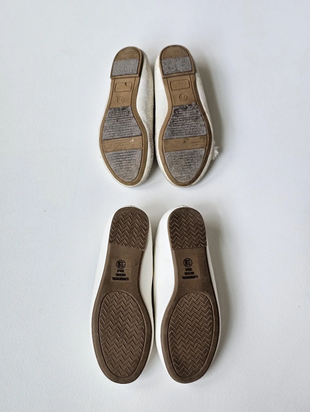 Girls Ballet Flats Bundle Size 13 & 13.5 White Dress Shoes Cherokee Y•not